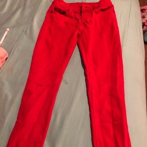 I’m selling these nice red suede pants